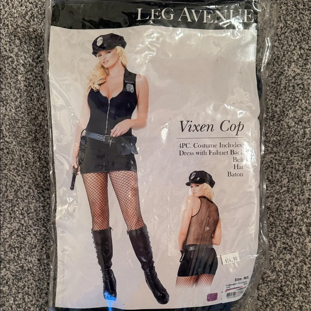 Leg Avenue Black Vixen Cop Costume - Picture 1 of 3